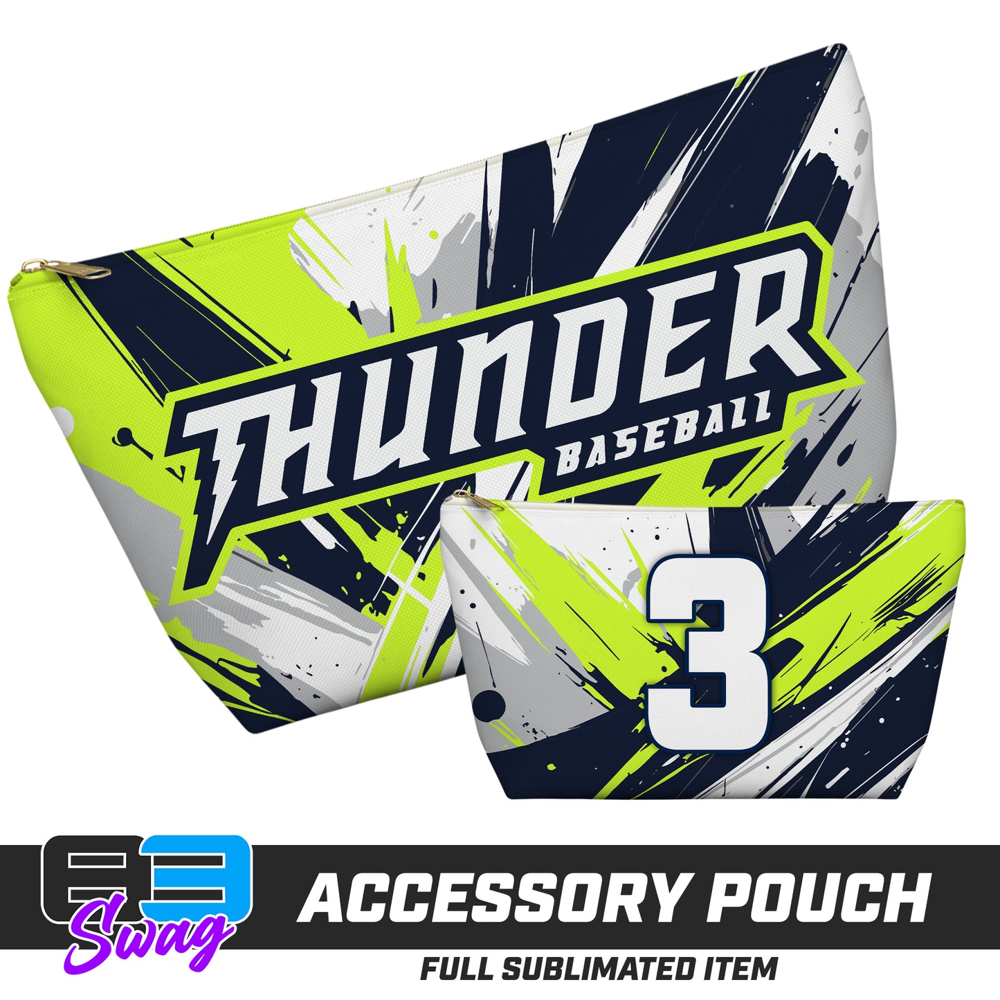7"x12" Accessory Pouch w T-bottom - Ponte Vedra Thunder Baseball 2026 VERSION
