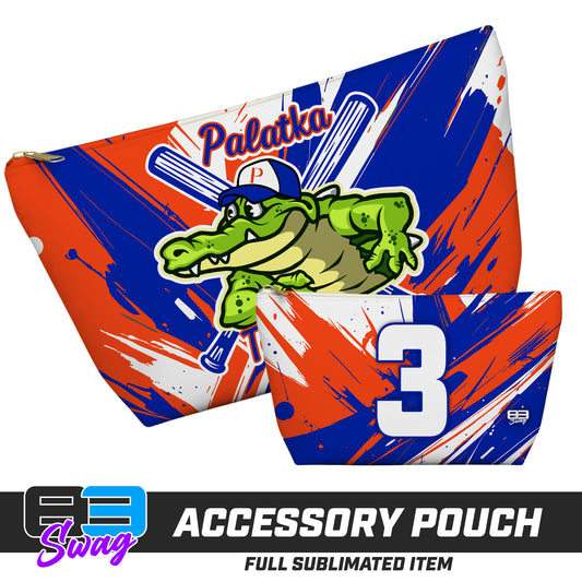 7"x12" Accessory Pouch w T-bottom - Palatka TailGators Baseball v.26