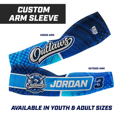 CUSTOM - Full Sublimated Arm Sleeve - LBK Outlaws Baseball
