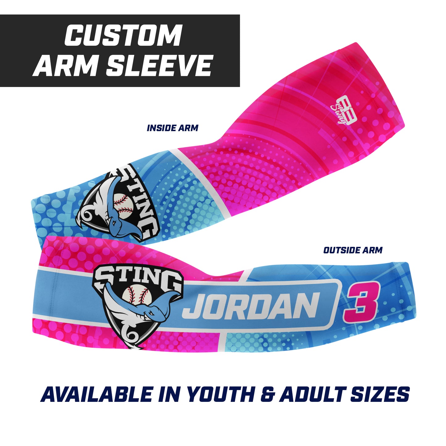 CUSTOM - Full Sublimated Arm Sleeve - Southwest Sting Baseball