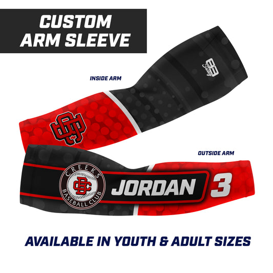 CUSTOM - Full Sublimated Arm Sleeve - Creeks Baseball Club - CBC