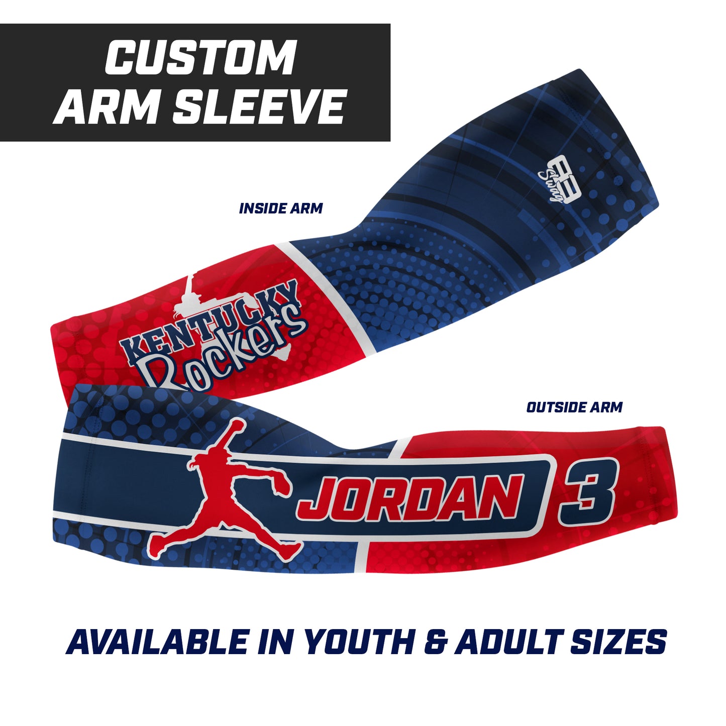 CUSTOM - Full Sublimated Arm Sleeve - Kentucky Rockers Softball