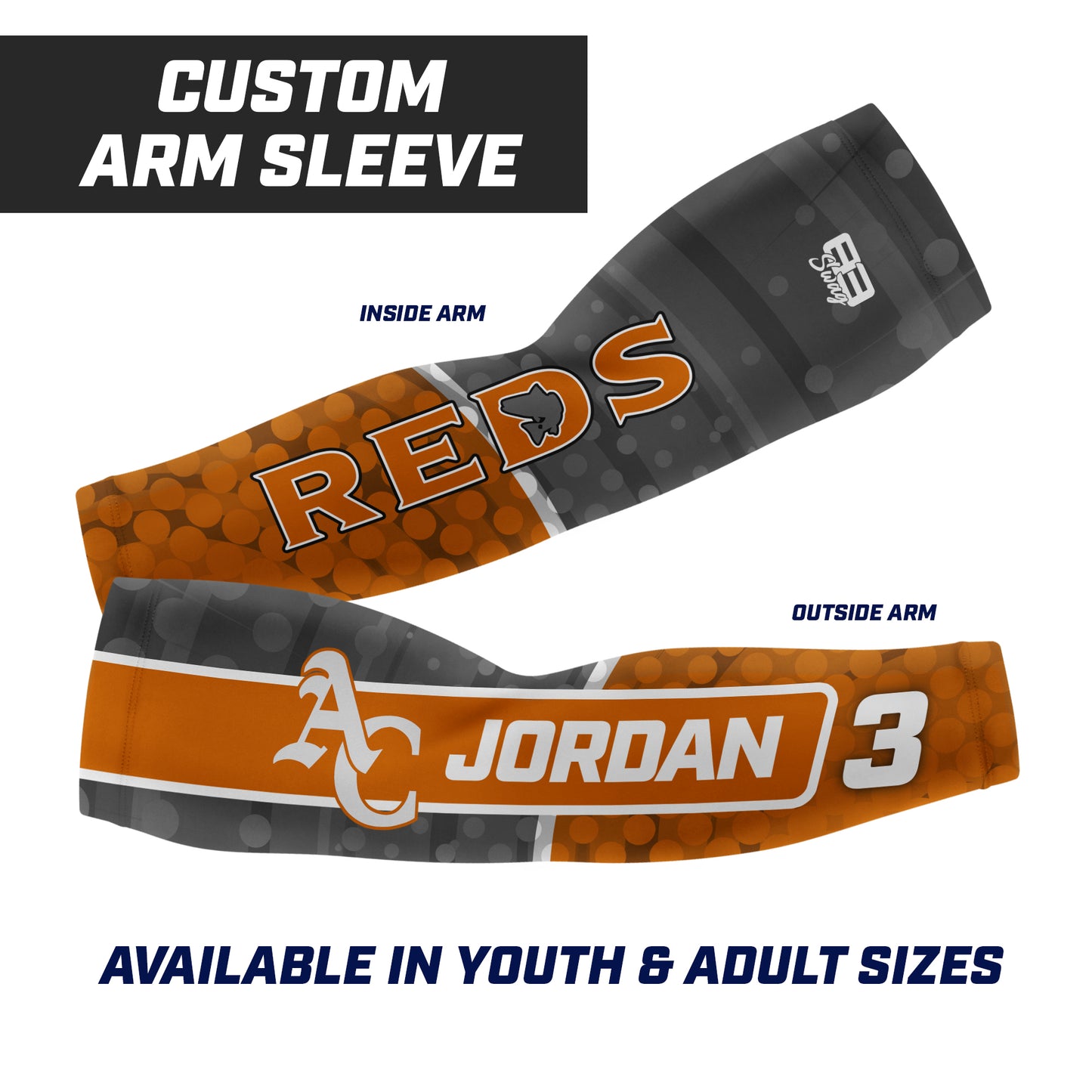 CUSTOM - Full Sublimated Arm Sleeve - ANCIENT CITY REDS