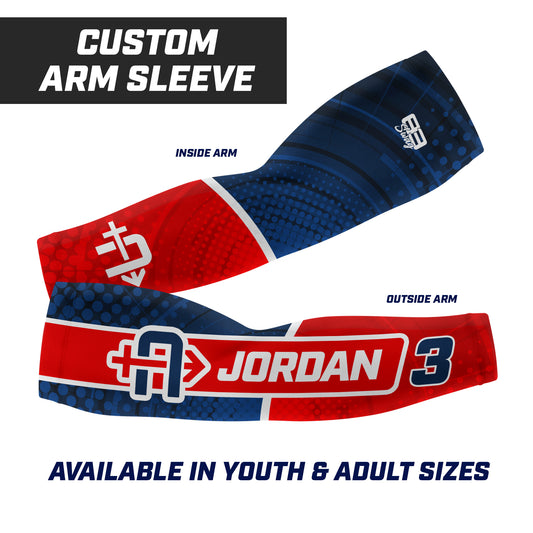 CUSTOM - Full Sublimated Arm Sleeve - Arrows Baseball