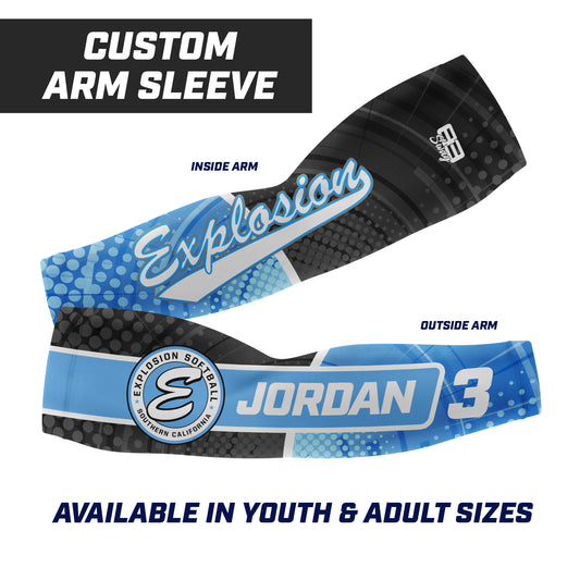 CUSTOM - Full Sublimated Arm Sleeve - Explosion Softball