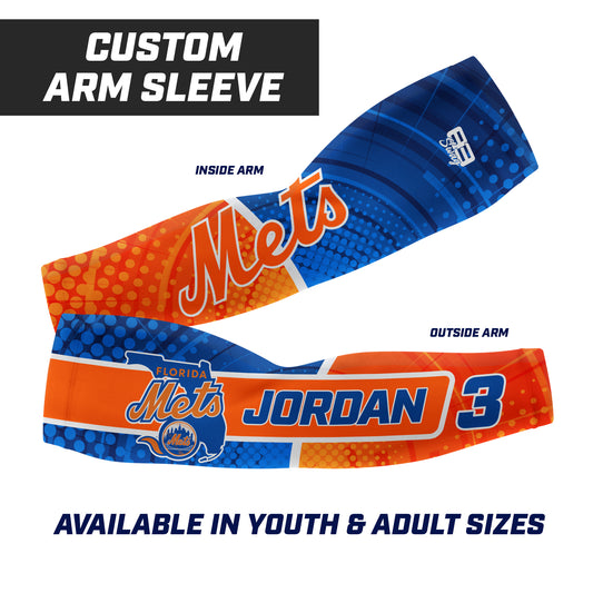 CUSTOM - Full Sublimated Arm Sleeve - Florida Mets Baseball