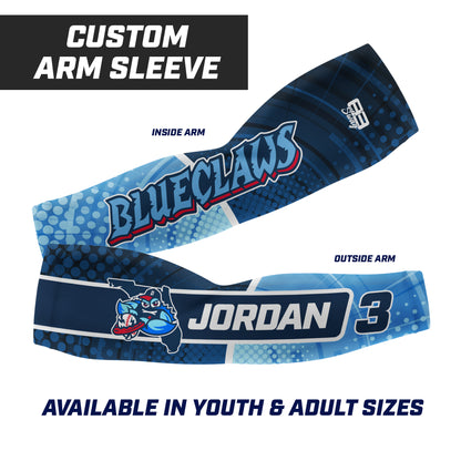 CUSTOM - Full Sublimated Arm Sleeve - FCA Blueclaws Baseball