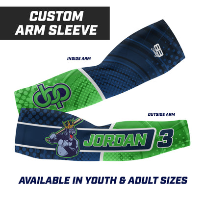 CUSTOM - Full Sublimated Arm Sleeve - Orlando Baseball Prospects - OBP - Gorilla Kings