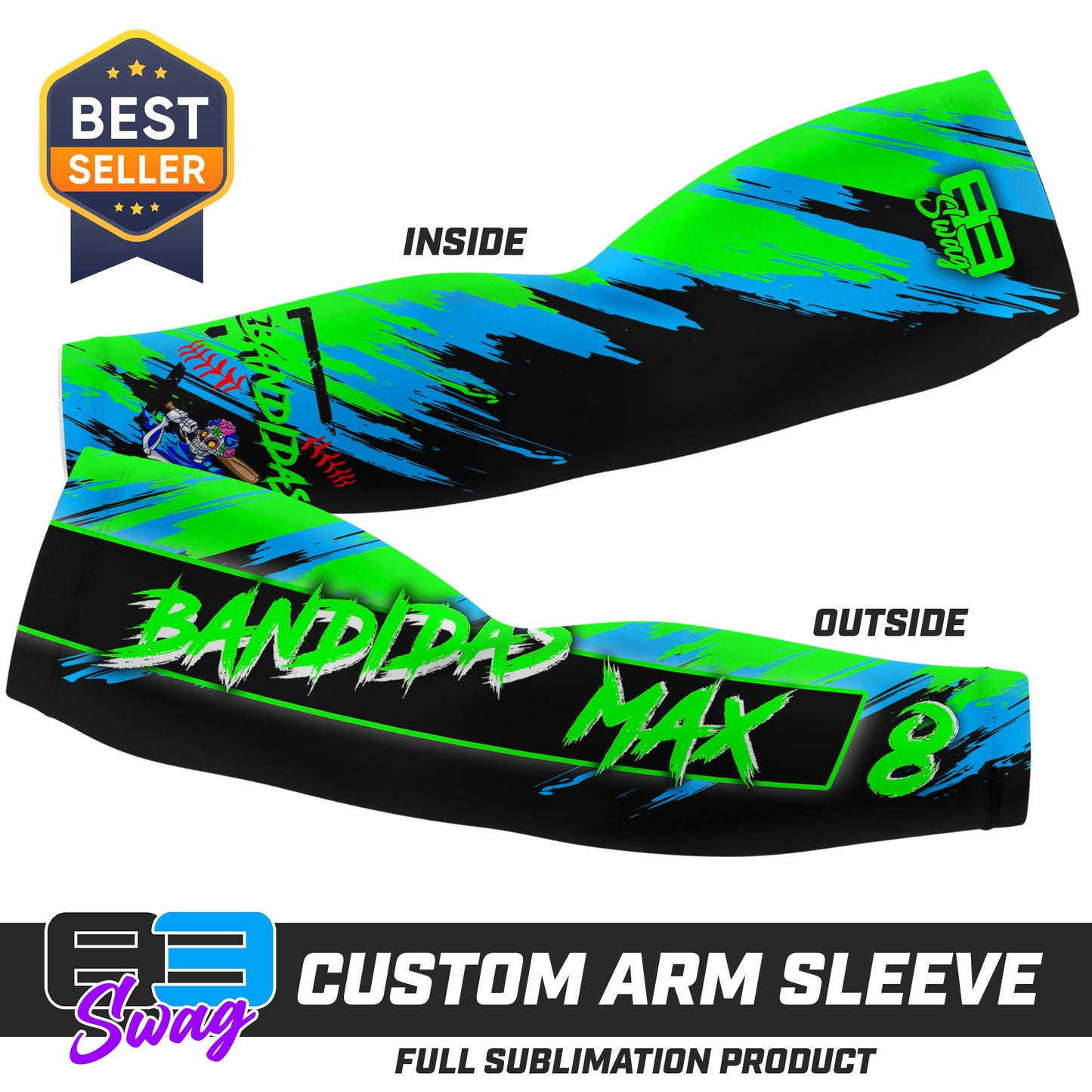 Arm Sleeve - Baker Bandidas Softball