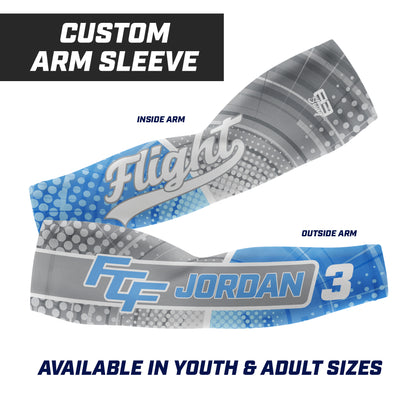 CUSTOM - Full Sublimated Arm Sleeve - FCF Flight Baseball Blue