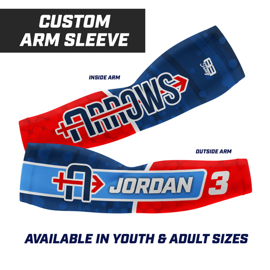 CUSTOM - Full Sublimated Arm Sleeve - Arrows Baseball
