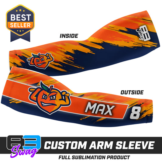 Arm Sleeve - Peach Clobbers Baseball