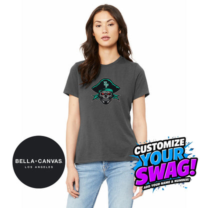 Bella + Canvas B6400 Women's Relaxed Jersey Short-Sleeve T-Shirt - South Florida Pirates