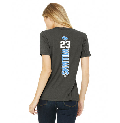Bella + Canvas B6400 Women's Relaxed Jersey Short-Sleeve T-Shirt - FCF Flight Baseball Blue