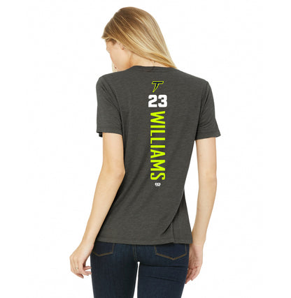 Bella + Canvas B6400 Women's Relaxed Jersey Short-Sleeve T-Shirt - Ponte Vedra Thunder Baseball