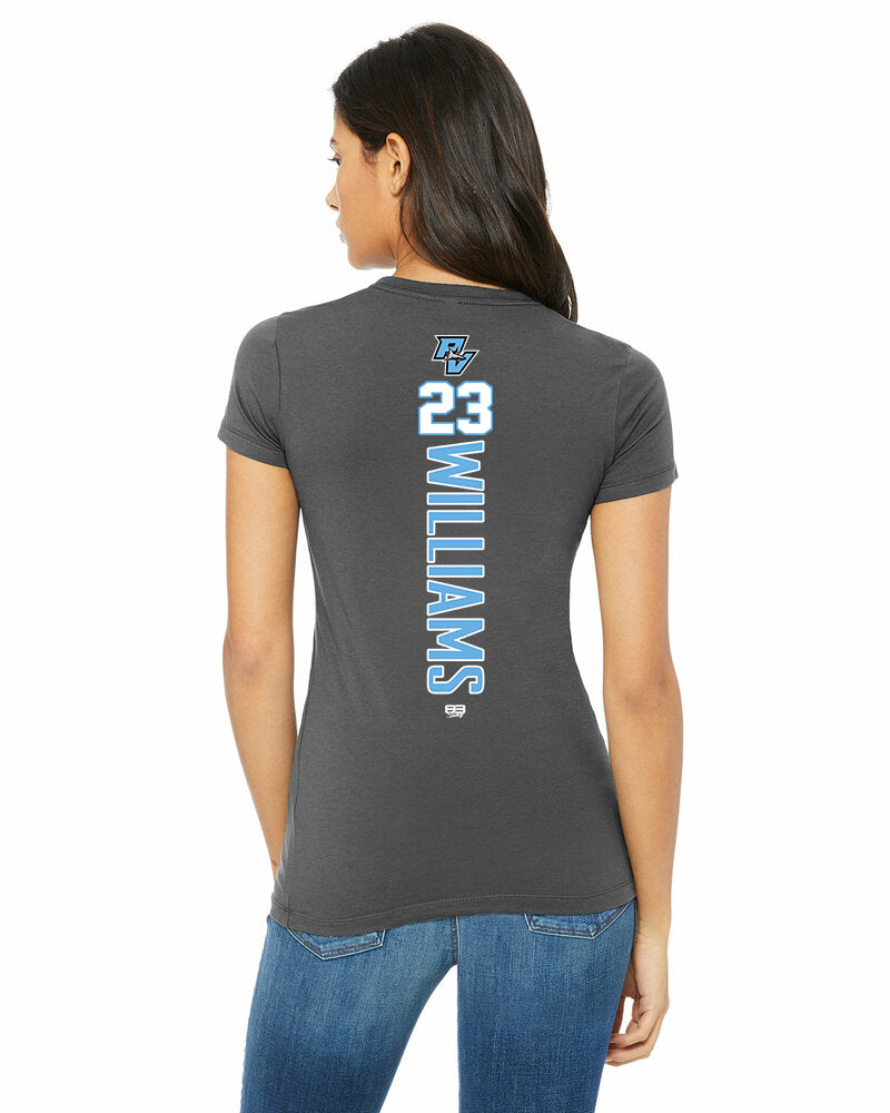 Bella + Canvas 6004 Women's The Favorite T-Shirt - PVAA Sharks Baseball