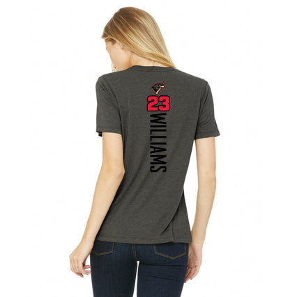 Bella + Canvas B6400 Women's Relaxed Jersey Short-Sleeve T-Shirt - MSA Redtails Baseball