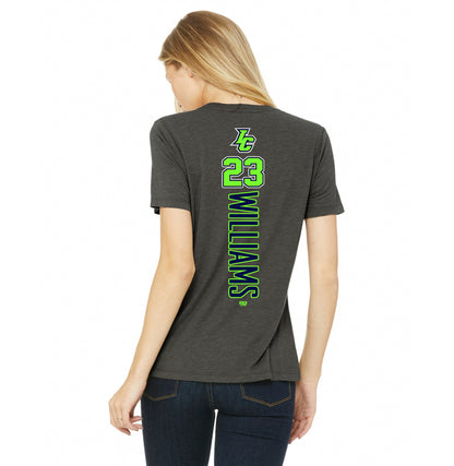 Bella + Canvas B6400 Women's Relaxed Jersey Short-Sleeve T-Shirt - Indy Clutch Baseball