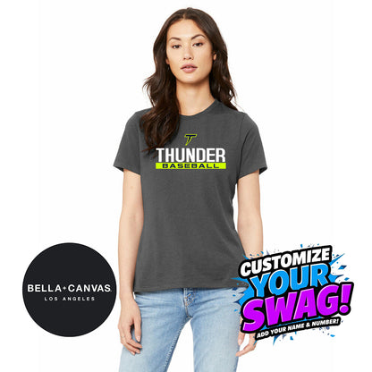 Bella + Canvas B6400 Women's Relaxed Jersey Short-Sleeve T-Shirt - Ponte Vedra Thunder Baseball