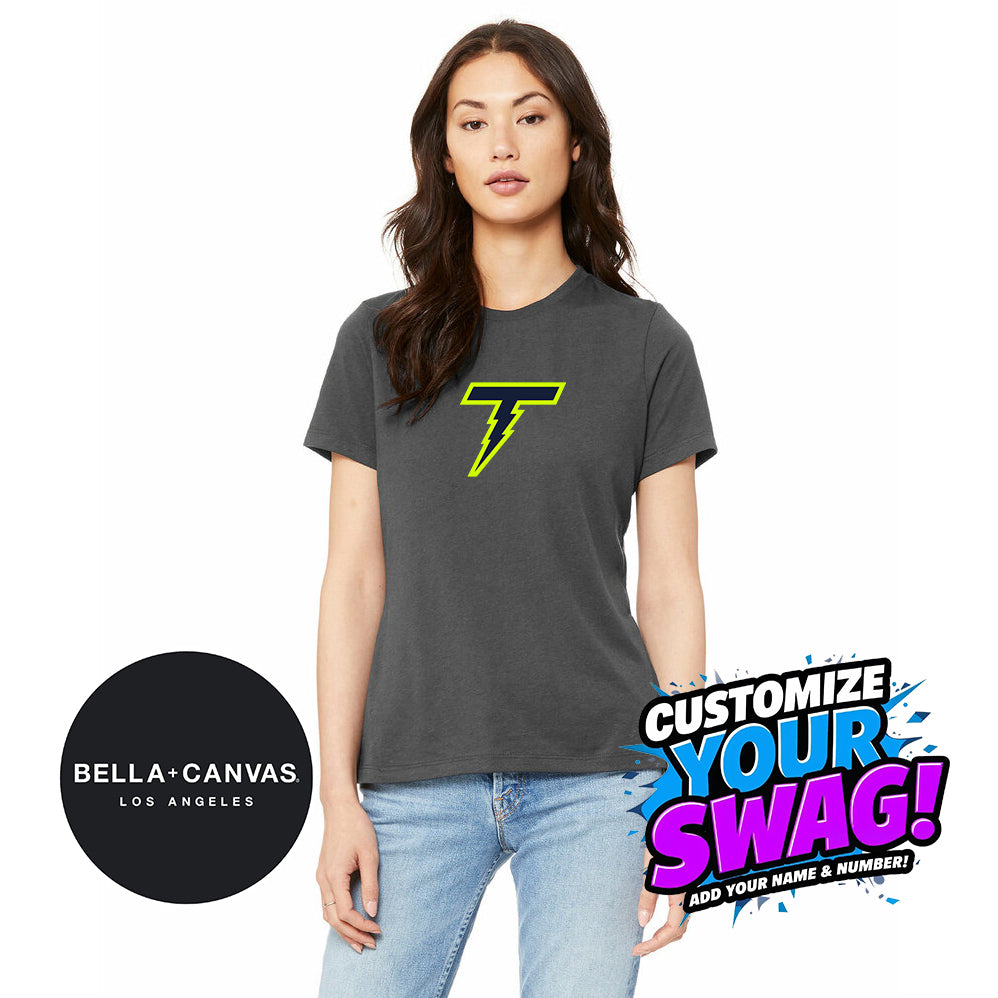 Bella + Canvas B6400 Women's Relaxed Jersey Short-Sleeve T-Shirt - Ponte Vedra Thunder Baseball