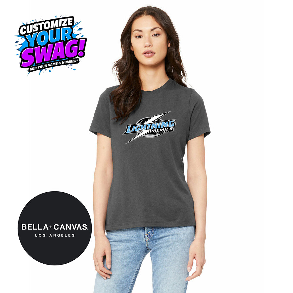 Bella + Canvas B6400 Women's Relaxed Jersey Short-Sleeve T-Shirt - Lightning Premier Softball