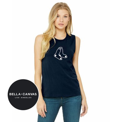 Bella + Canvas B6003 Women's Jersey Muscle Tank - Blue Sox