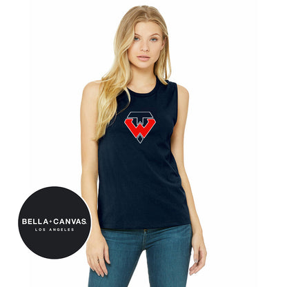 Bella + Canvas B6003 Women's Jersey Muscle Tank - Tampa Warriors Baseball