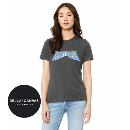 Bella + Canvas B6400 Womens Relaxed Jersey Short-Sleeve T-Shirt - Lightning Baseball