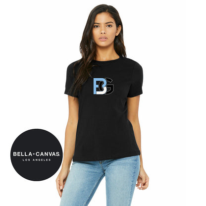 Bella + Canvas B6400 Womens Relaxed Jersey Short-Sleeve T-Shirt - Lightning Baseball
