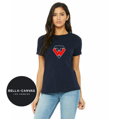 Bella + Canvas B6400 Womens Relaxed Jersey Short-Sleeve T-Shirt - Tampa Warriors Baseball