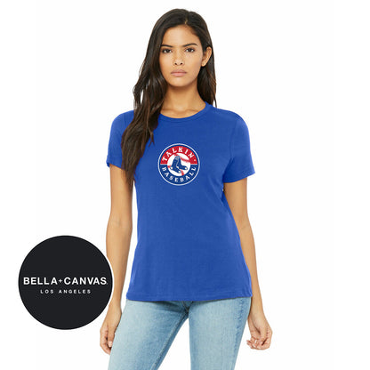 Bella + Canvas B6400 Women's Relaxed Jersey Short-Sleeve T-Shirt - Talkin Baseball