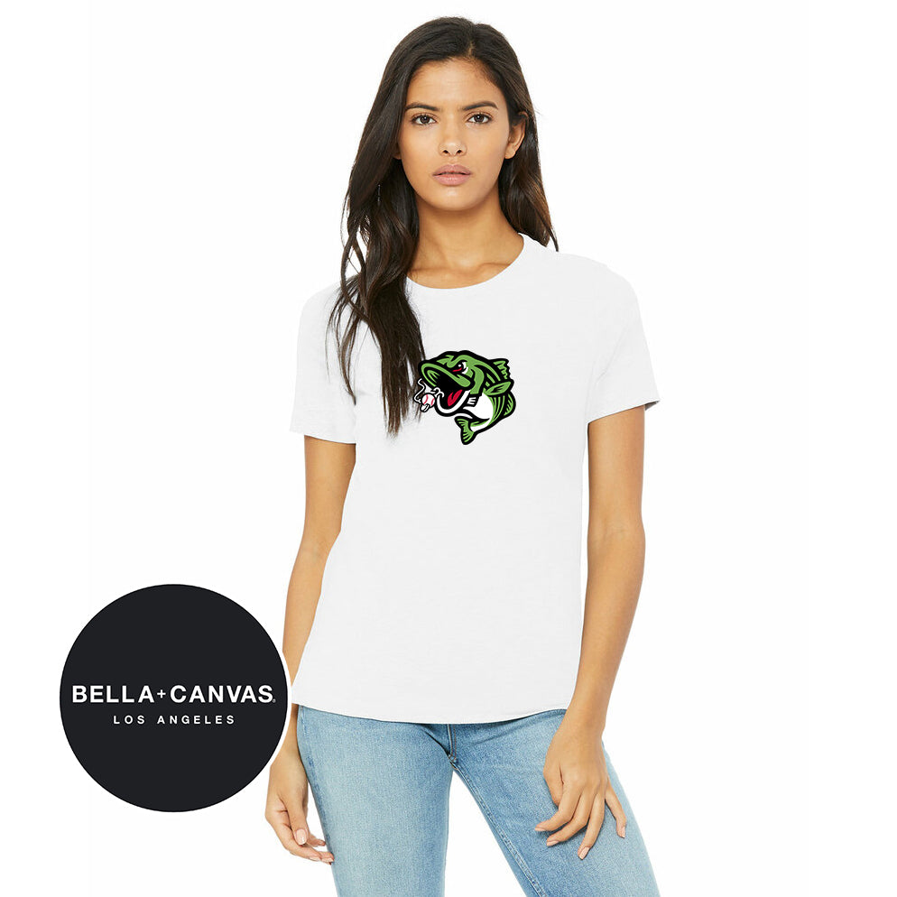 Bella + Canvas B6400 Women's Relaxed Jersey Short-Sleeve T-Shirt - RBA Stripers Baseball