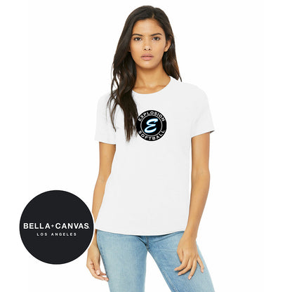 Bella + Canvas B6400 Women's Relaxed Jersey Short-Sleeve T-Shirt - Explosion Softball