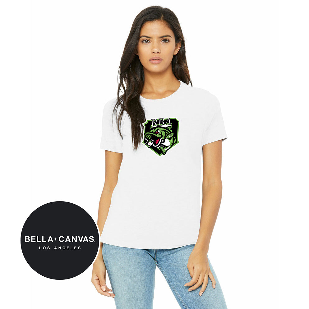 Bella + Canvas B6400 Women's Relaxed Jersey Short-Sleeve T-Shirt - RBA Stripers Baseball