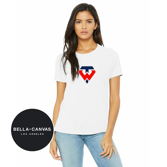 Bella + Canvas B6400 Womens Relaxed Jersey Short-Sleeve T-Shirt - Tampa Warriors Baseball
