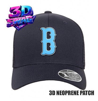 BLUECLAWS - 3D PATCH TEAM HATS - Flexfit 110M Mesh Hat