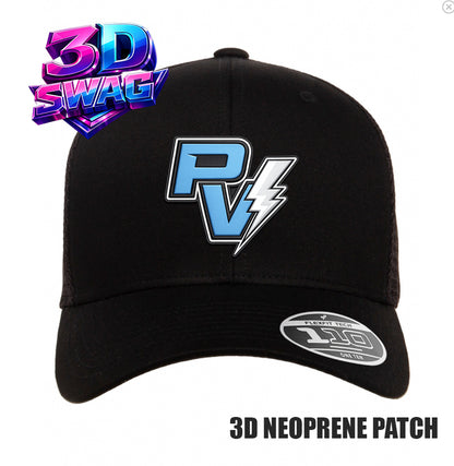 PV LIGHTNING - 3D PATCH TEAM HATS - Flexfit 110M Mesh Hat