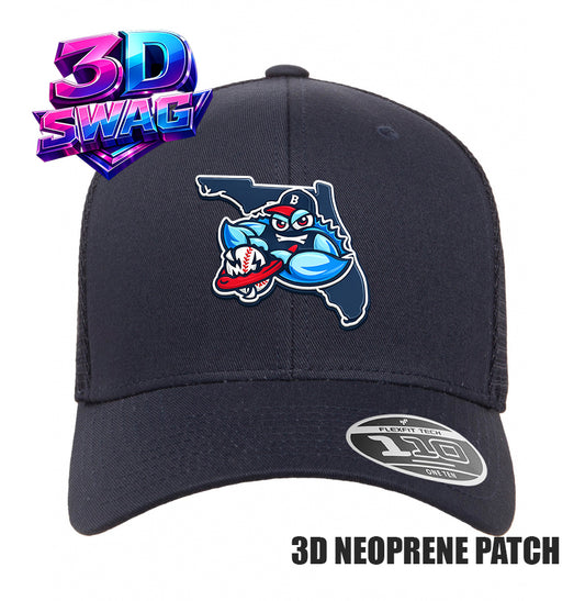 BLUECLAWS - 3D PATCH TEAM HATS - Flexfit 110M Mesh Hat