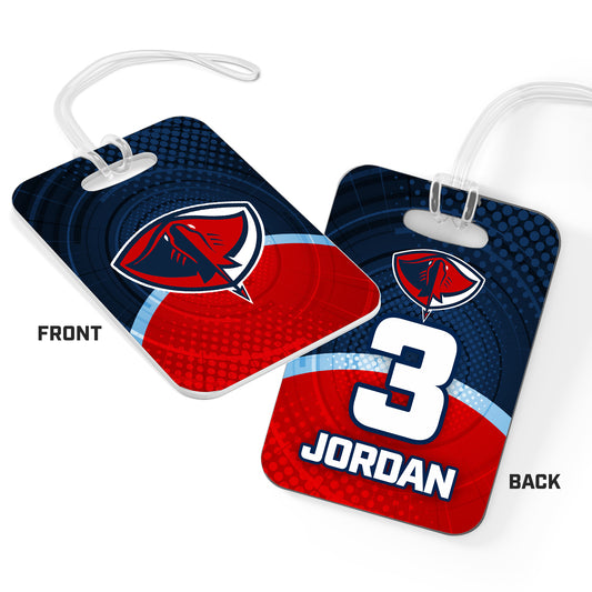 CUSTOM - Hard Acrylic Bag Tag - Pasco Stingers Baseball