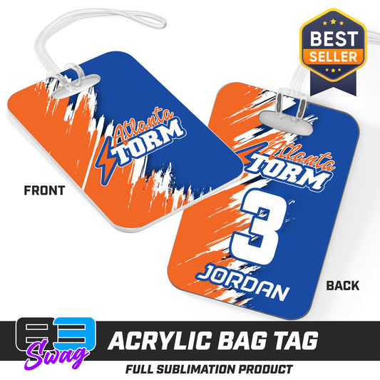 Hard Acrylic Bag Tag - Atlanta Storm