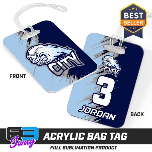Hard Acrylic Bag Tag - Velocity Baseball