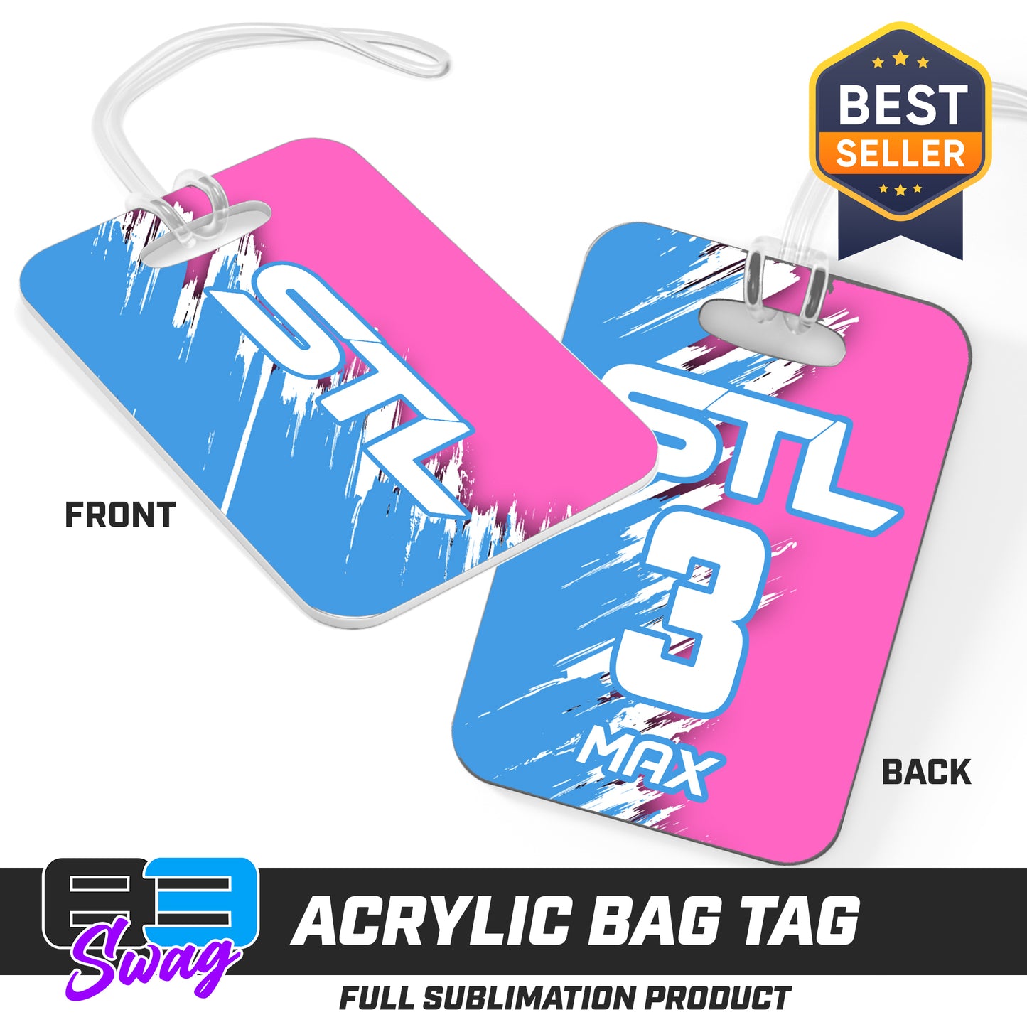 Hard Acrylic Bag Tag - Small Town Legends