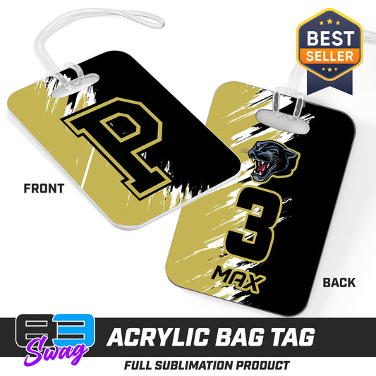 Hard Acrylic Bag Tag - Parkway High School Panthers