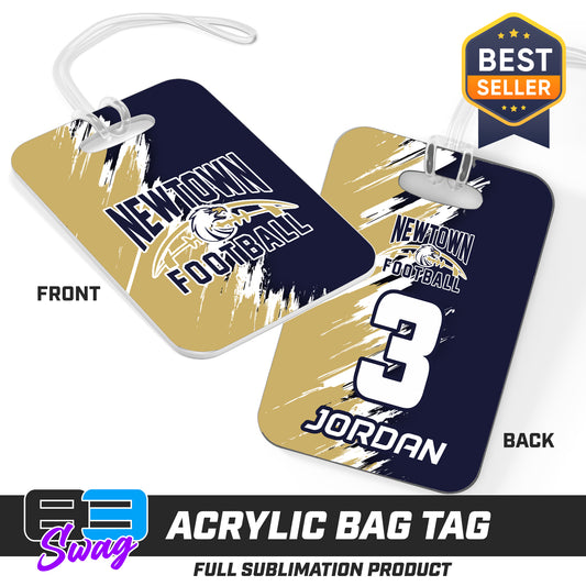 Hard Acrylic Bag Tag - Newtown Football