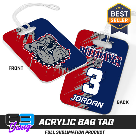Hard Acrylic Bag Tag - St. Denis Bulldawgs