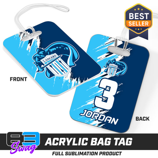 Hard Acrylic Bag Tag - Belleville East Lancers