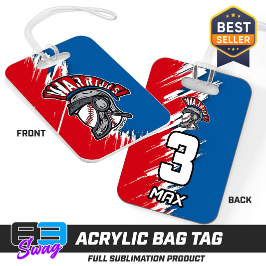 Hard Acrylic Bag Tag - Waterford Warriors - 2024 Fall Edition