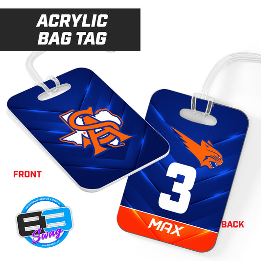 Hard Acrylic Bag Tag - San Angelo Central Football
