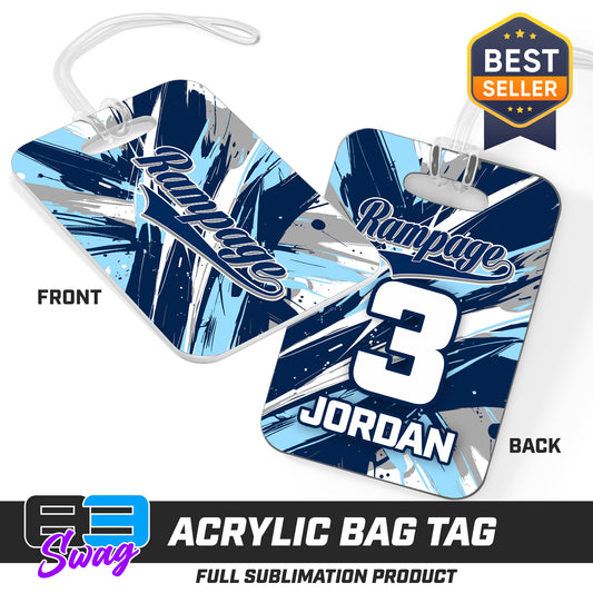 Hard Acrylic Bag Tag - Mississippi Rampage 2030 Softball V.26
