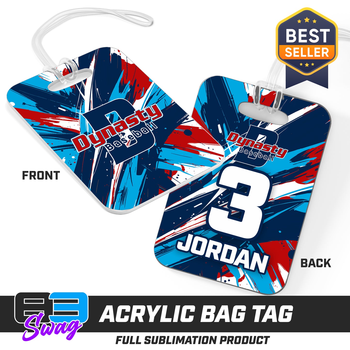 Hard Acrylic Bag Tag - North Florida Dynasty